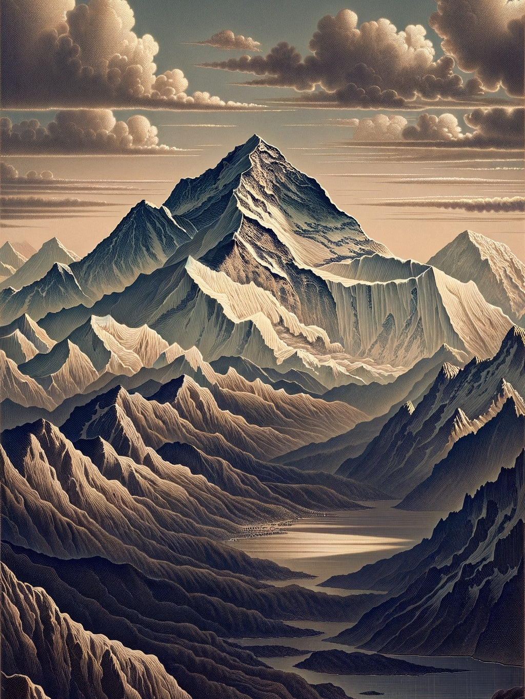 Everest's Serene Majesty Unveiled
