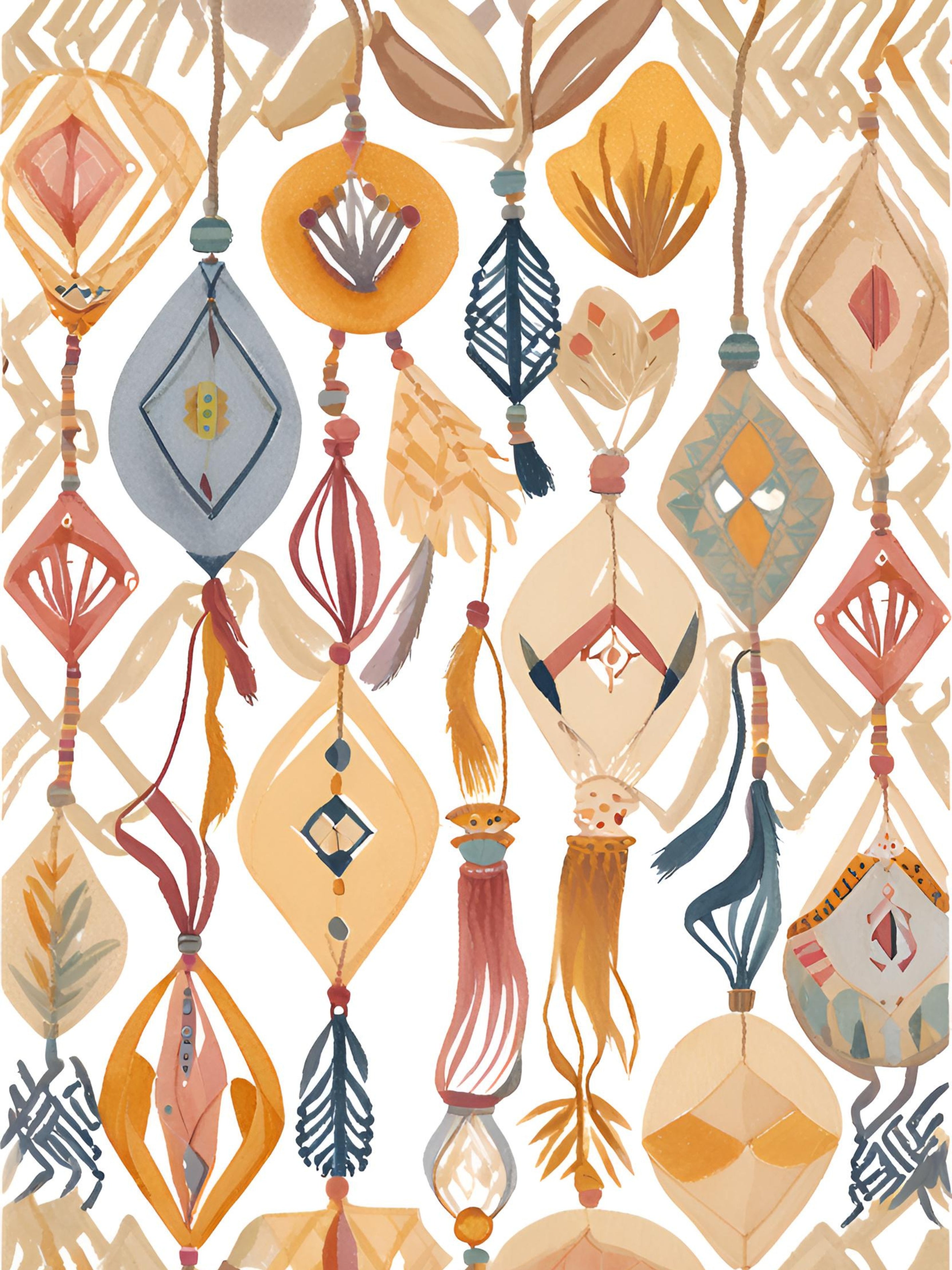Amber Ornaments Modern Warm