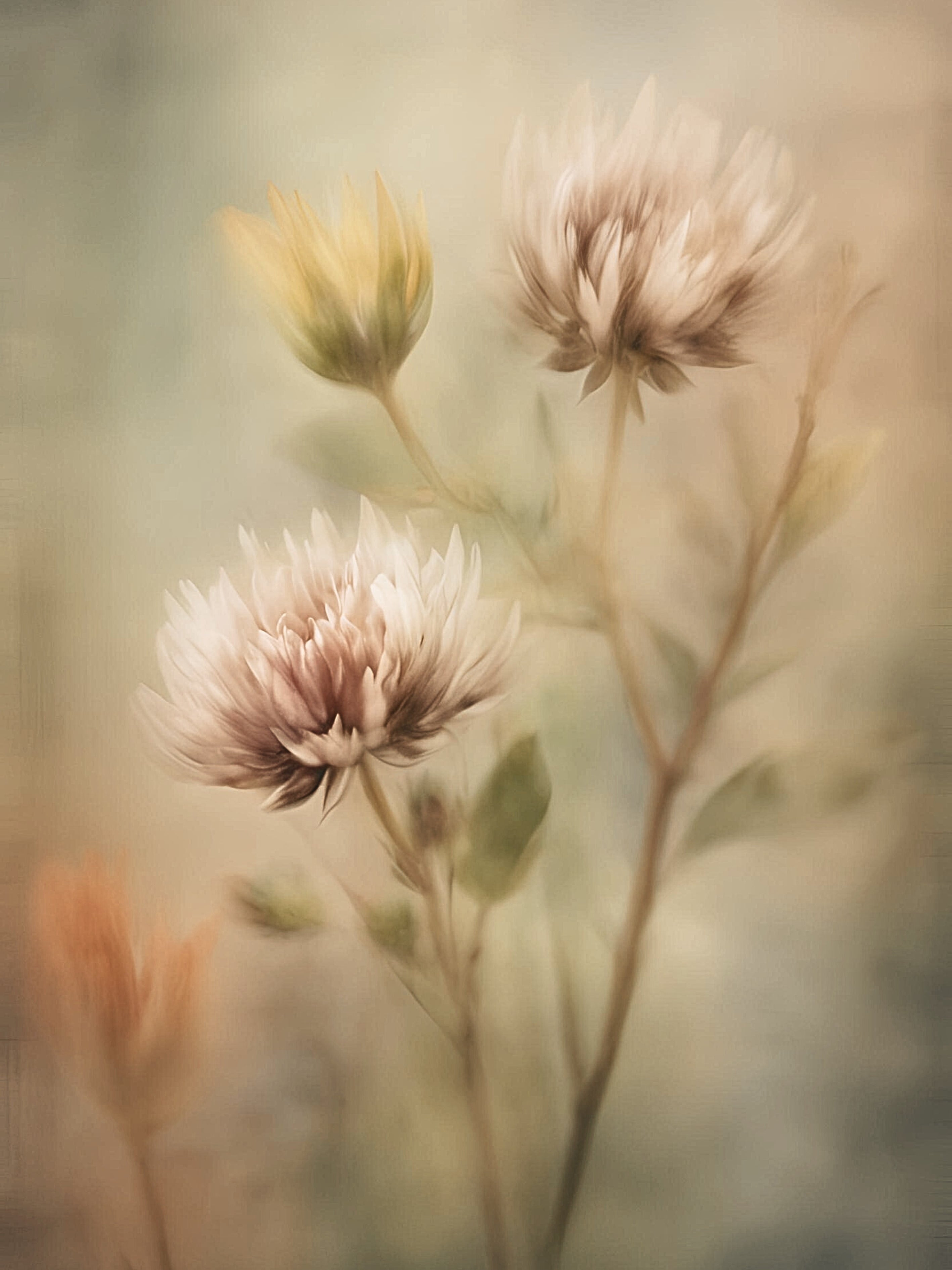 Pastel Flowers Ethereal Majestic