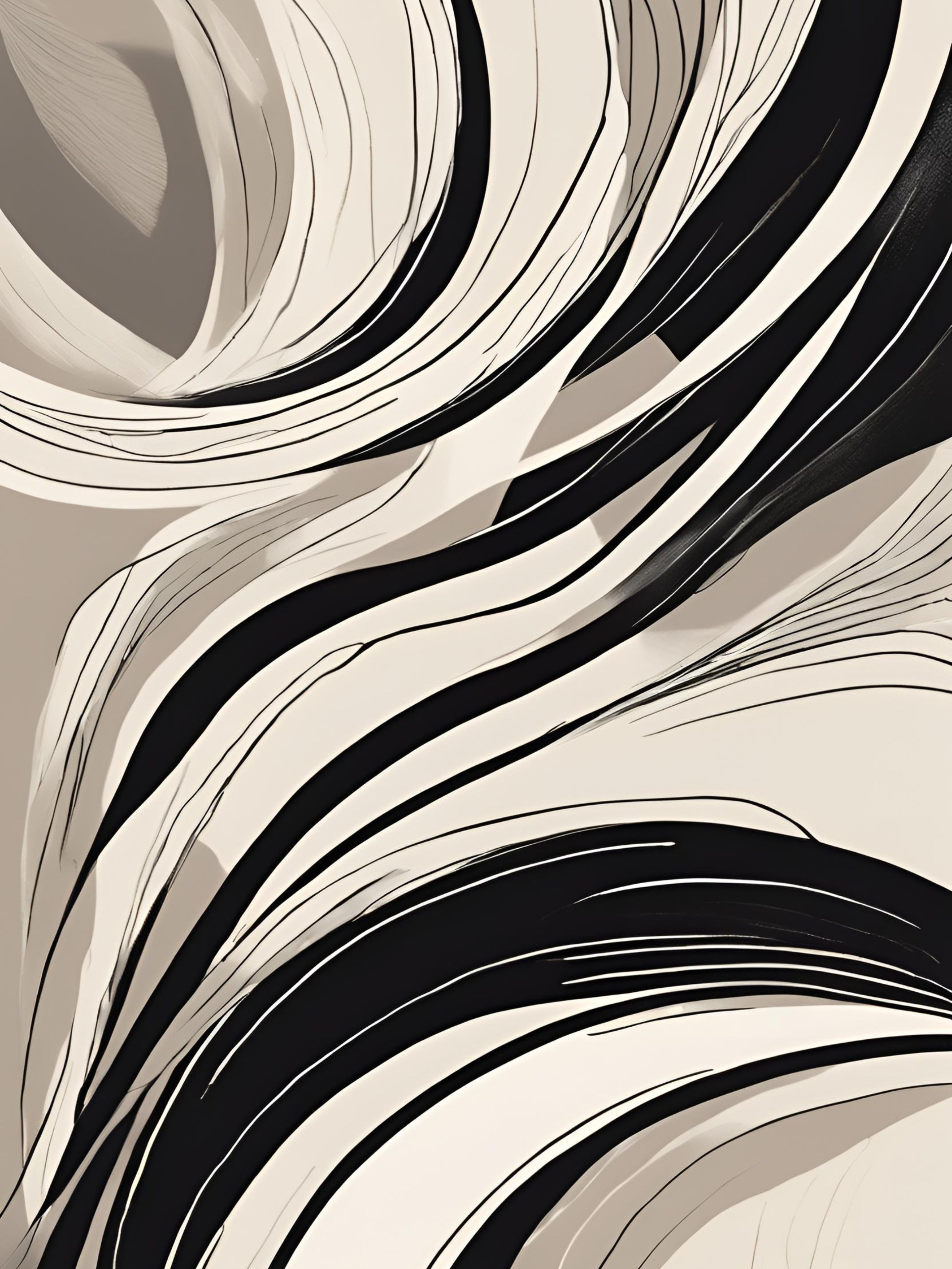 Beige Motion Calm Abstract
