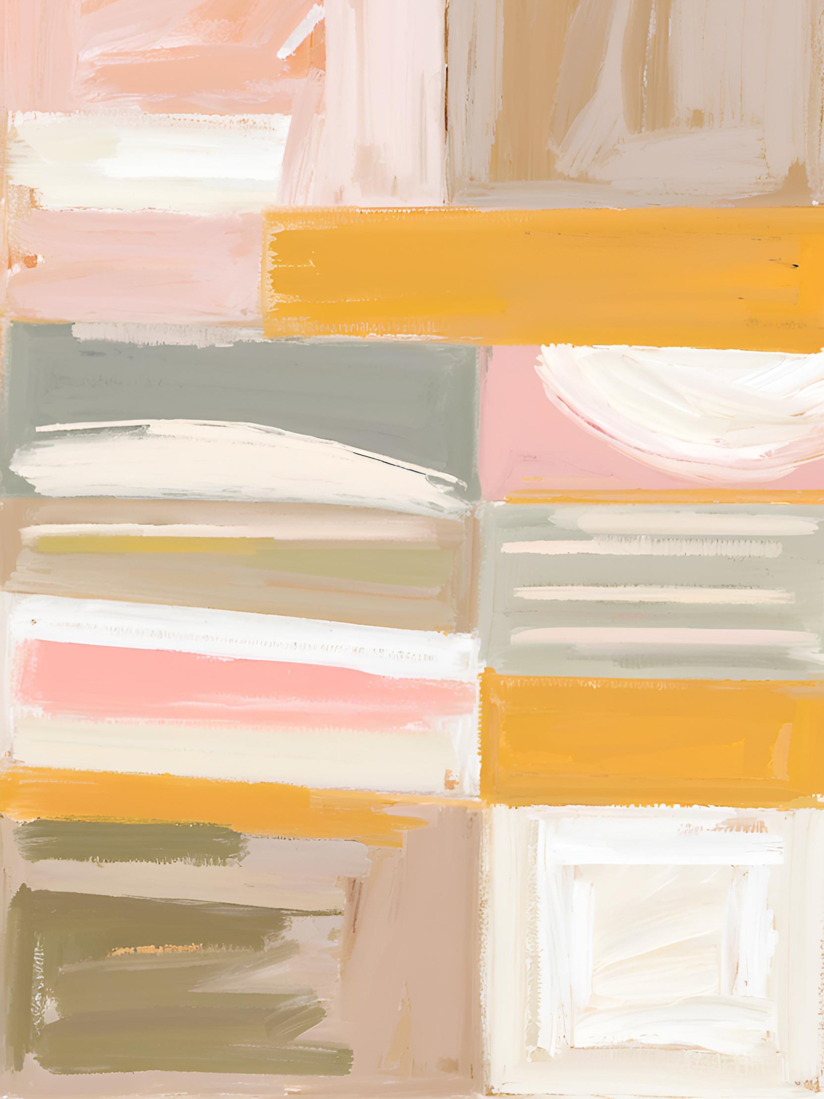 Pastel Serenity Abstract Landscape