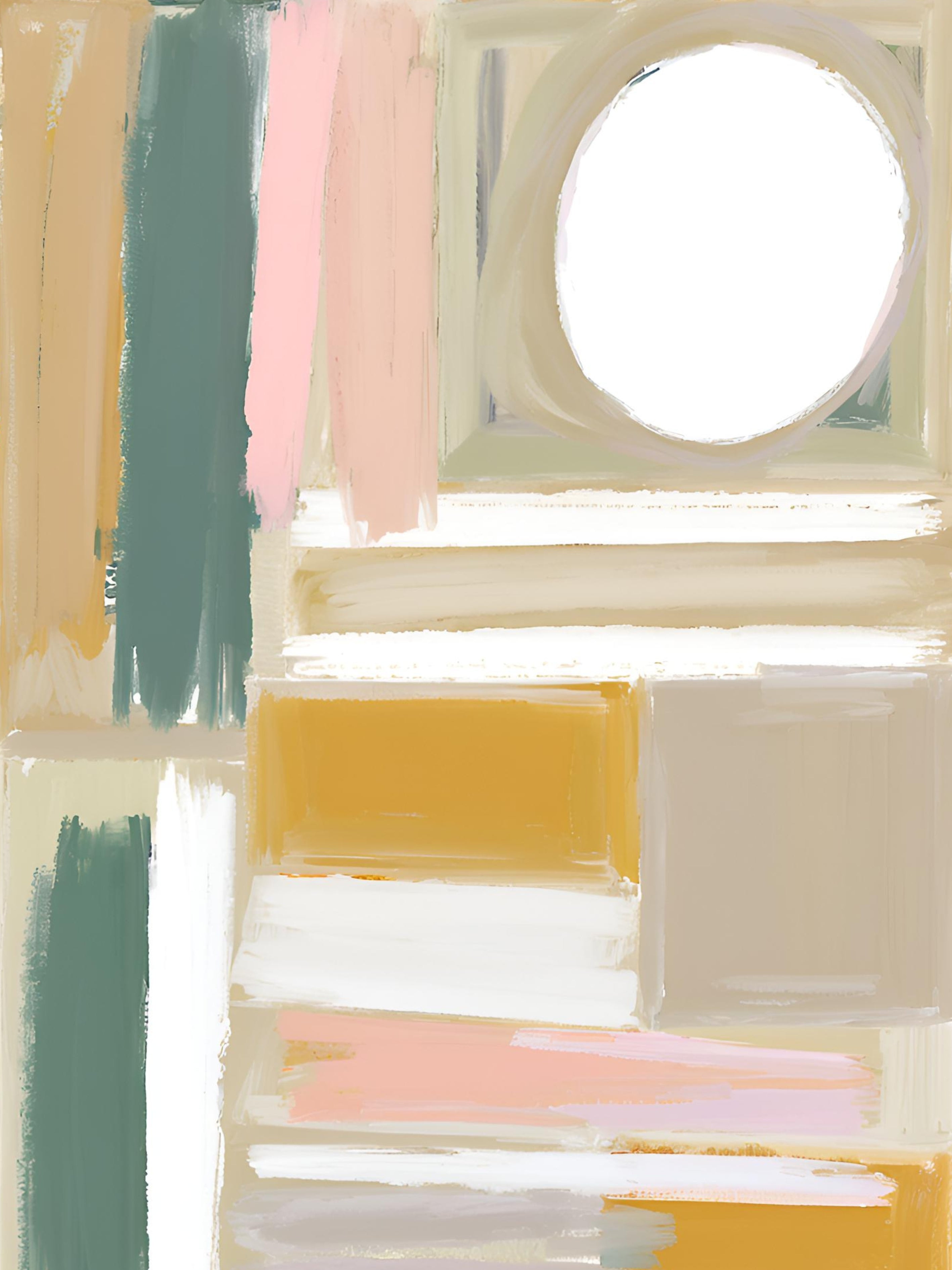 Ochre Horizon Calm Abstract