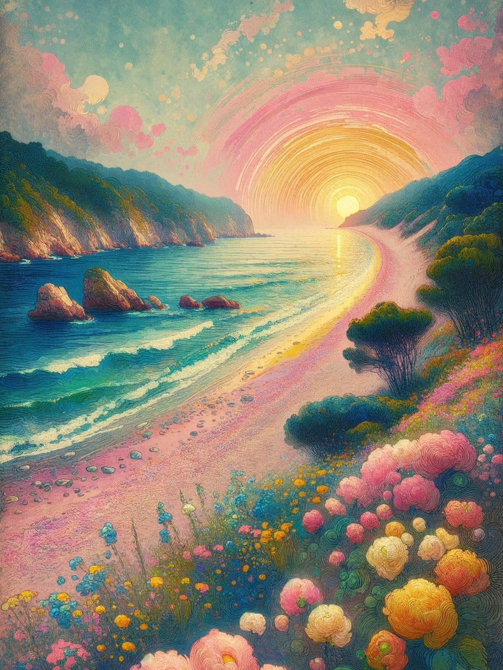 Pastel Coastal Calm Impression
