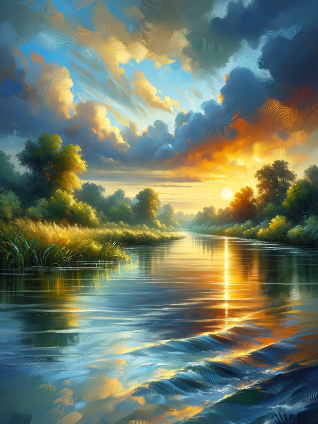 Impressionist Turquoise Resonance Refined
