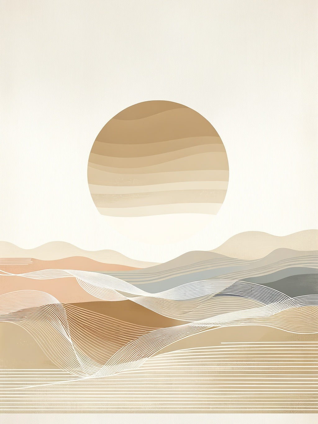 Calm Beige Impressionist Harmonic