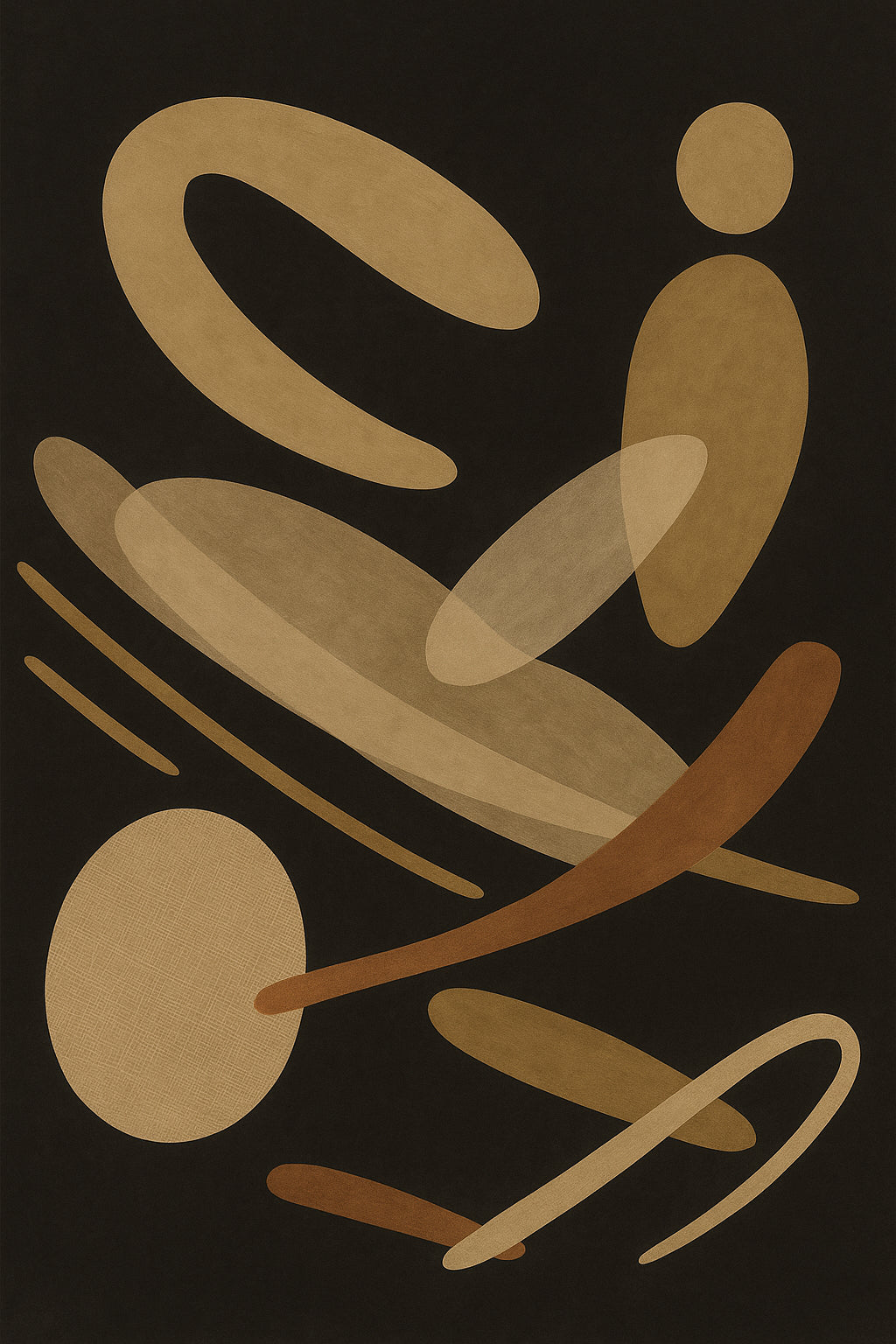 Gold Horizon Calm Abstract