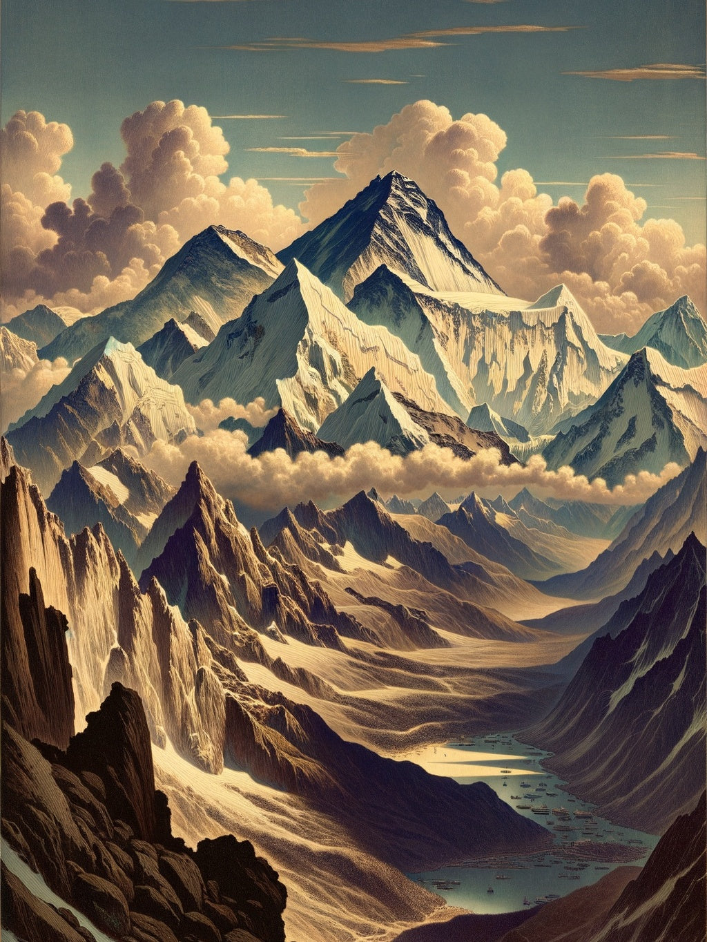 Majestic Peaks in Serenity