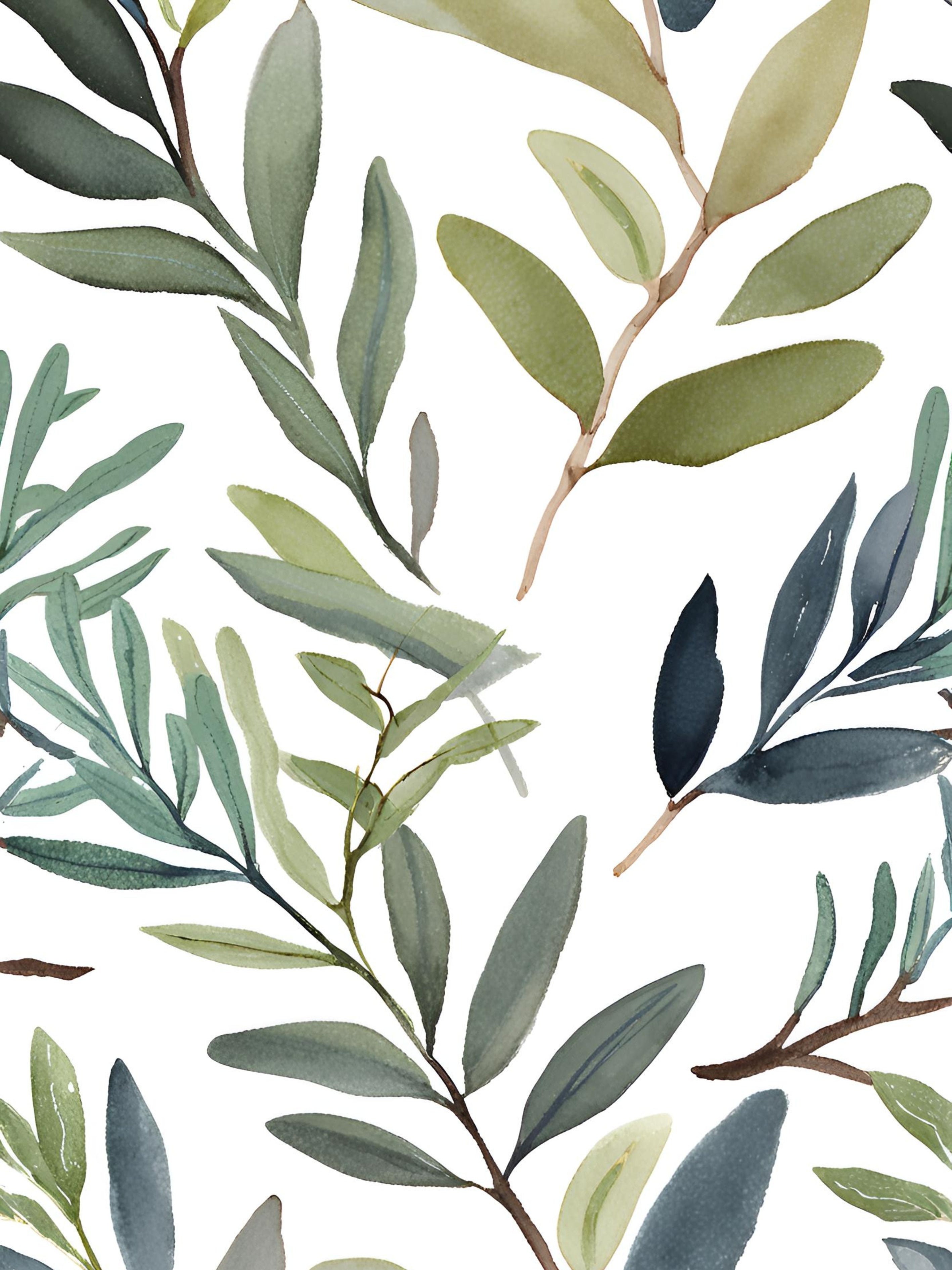 Tranquil Green Abstract Elegance