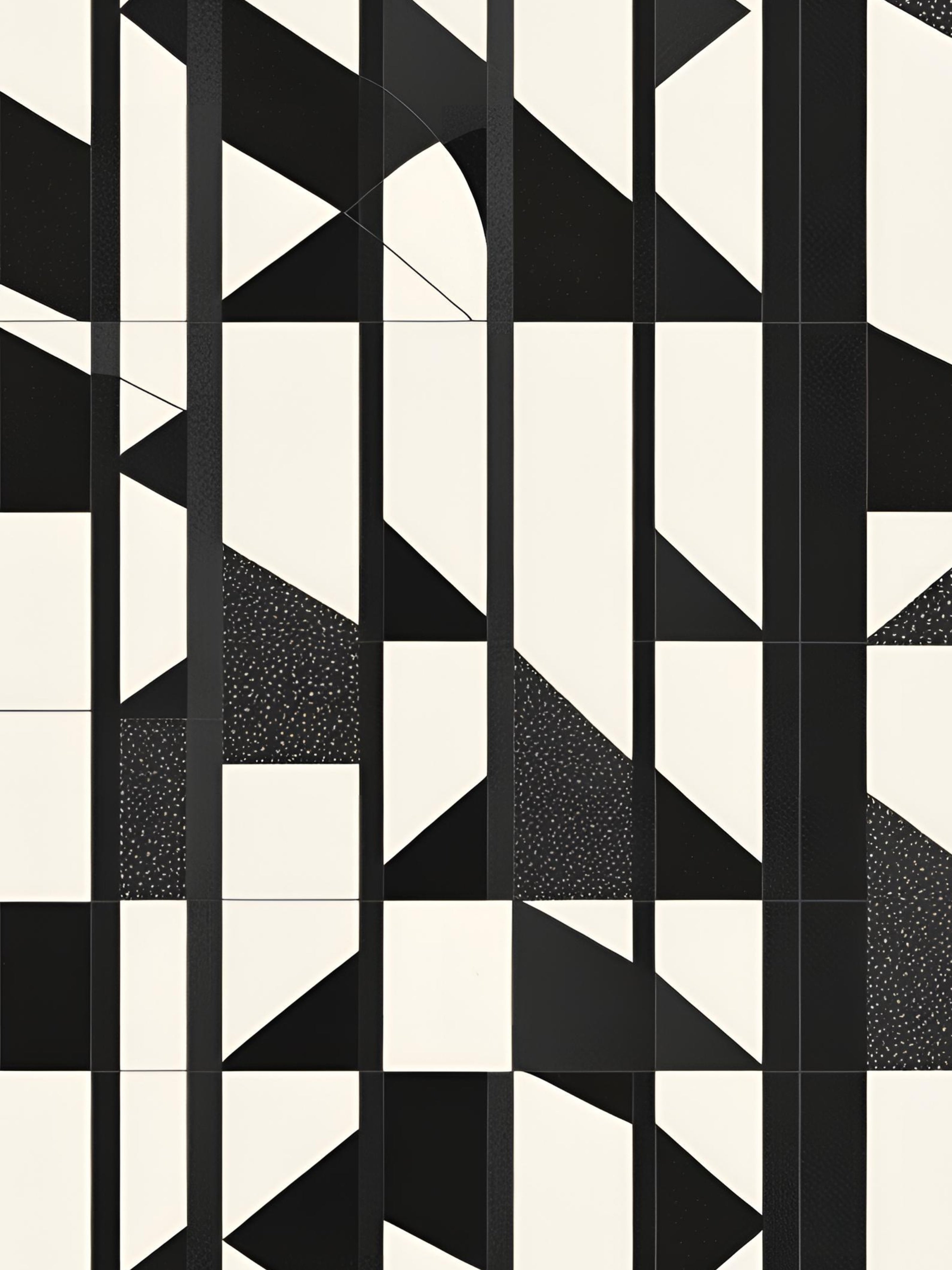 Monochrome Harmony Abstract Serene