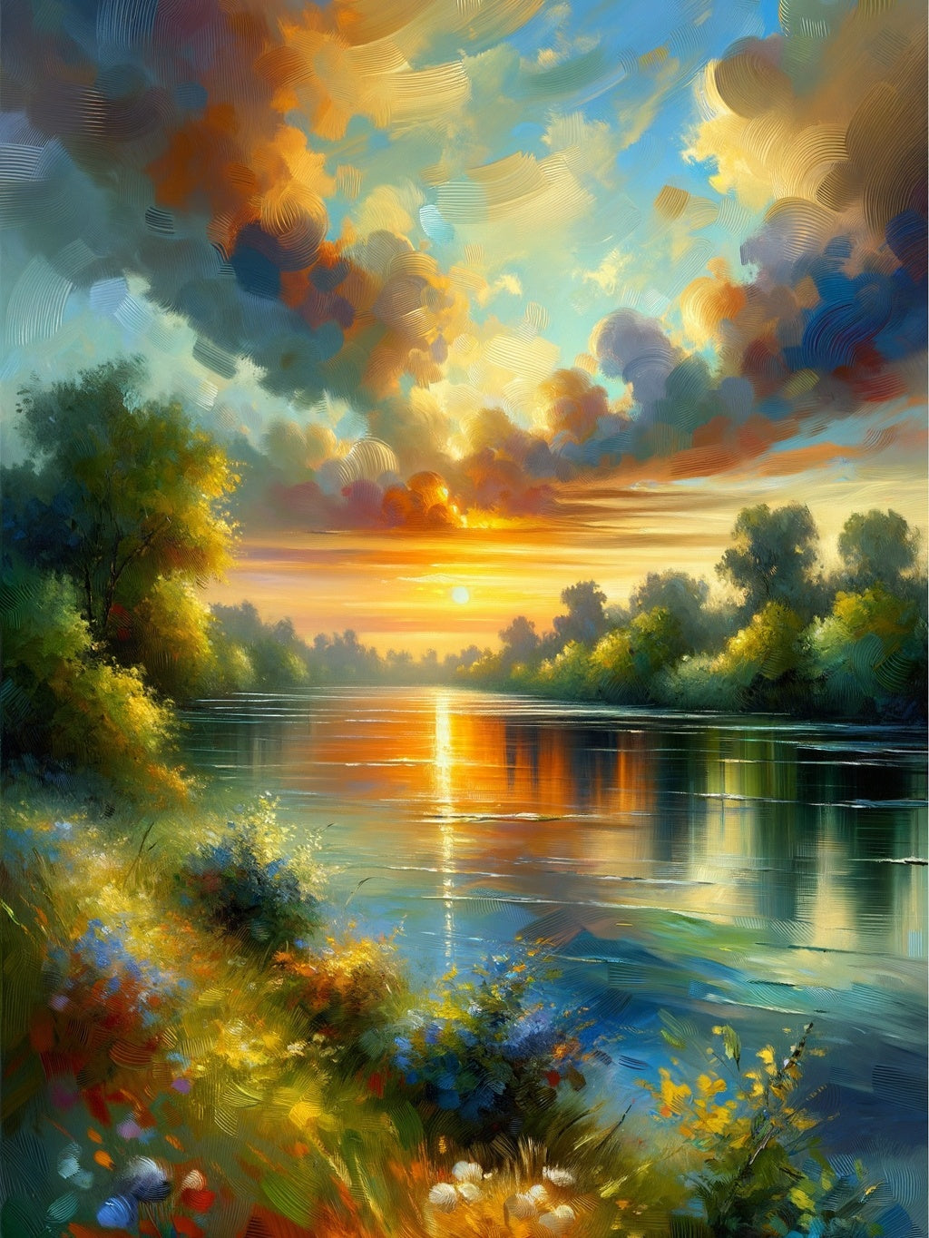 Ochre River Calm Impression