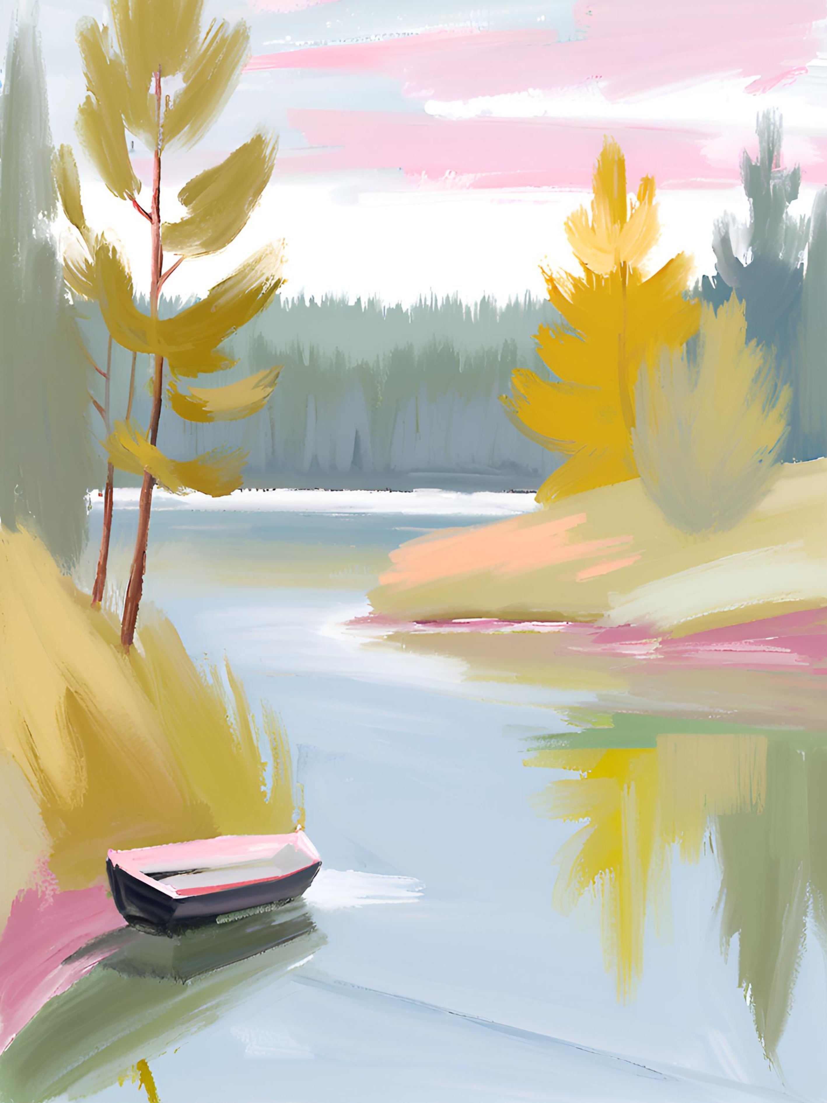 Pastel Serenity Impressionist Tranquil