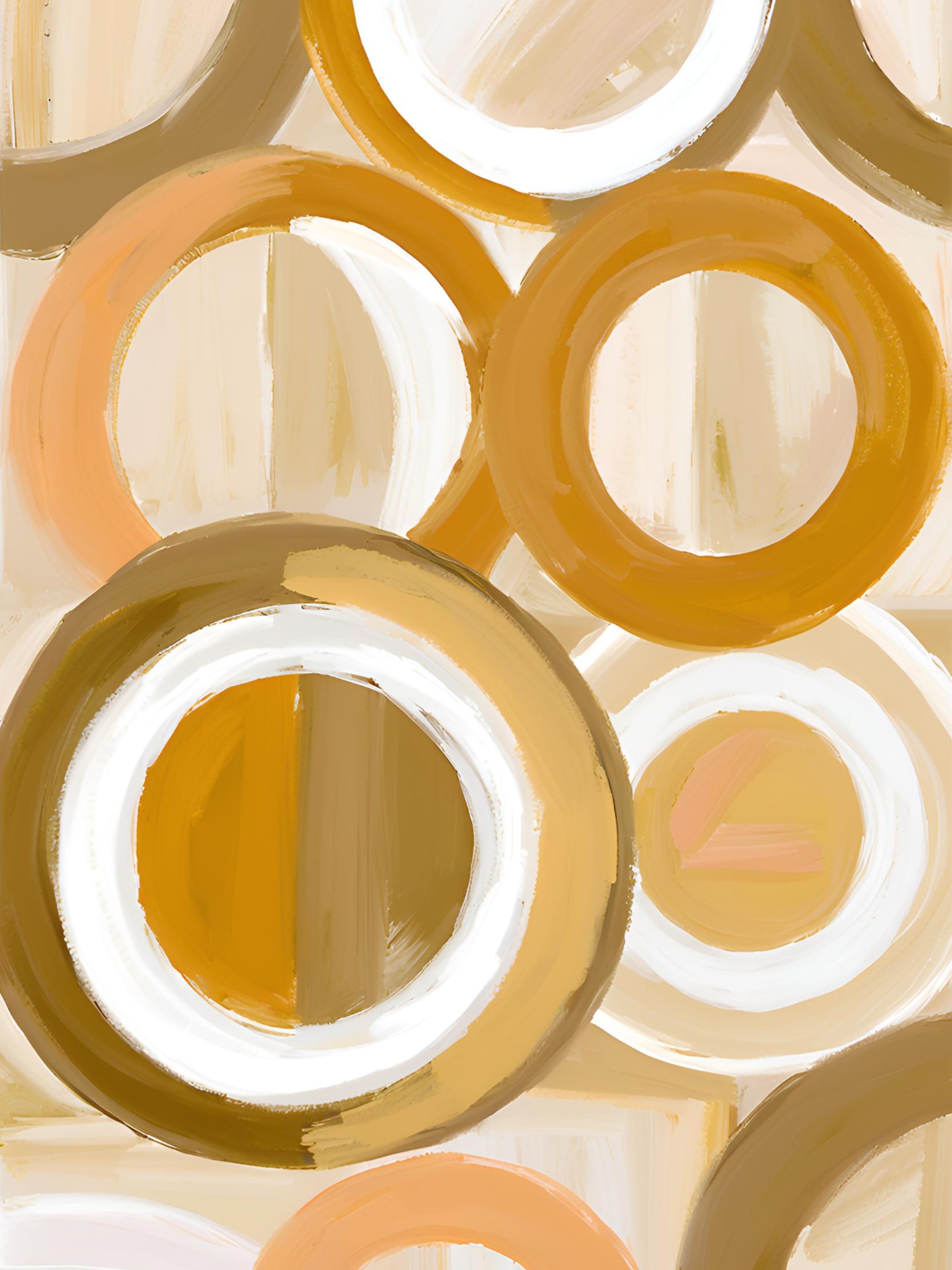 Golden Calm Abstract Harmony