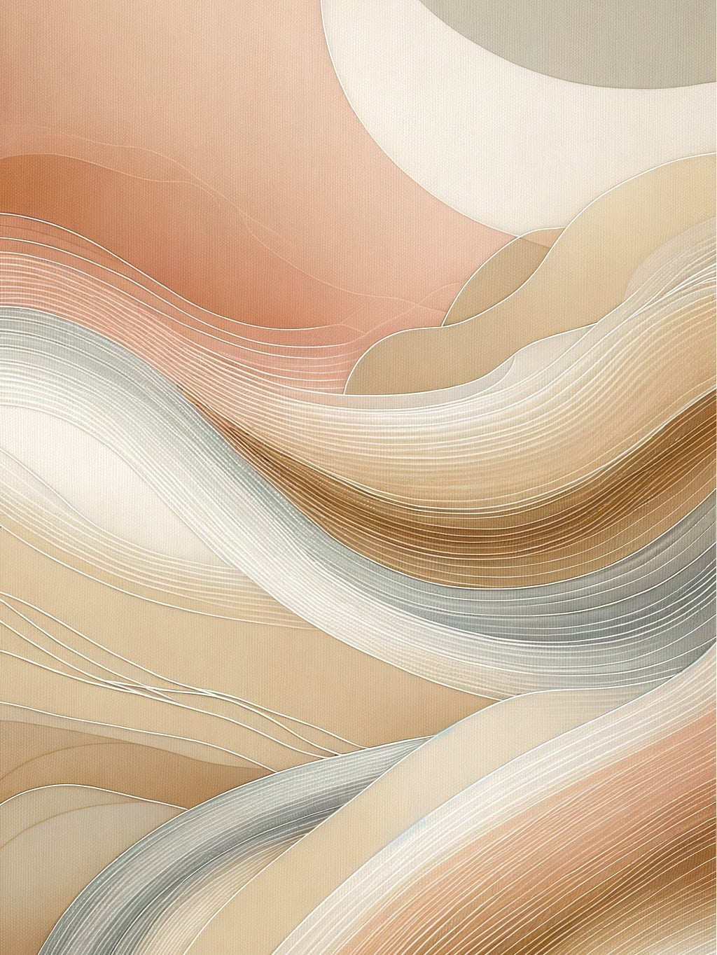 Pastel Calm Abstract Harmony