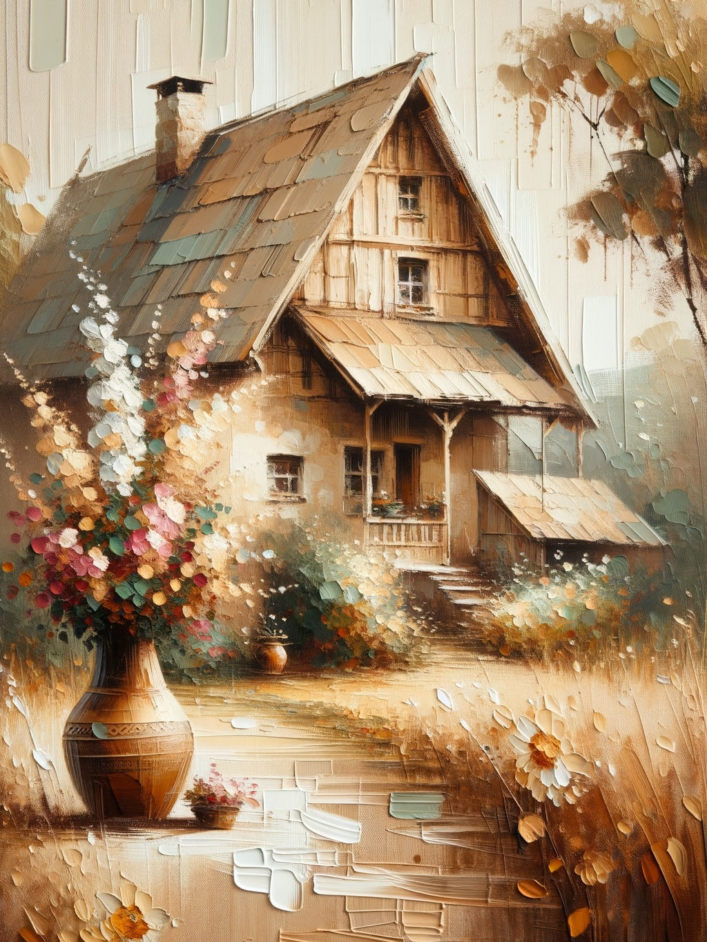 Serene Farmhouse Blossom Harmony