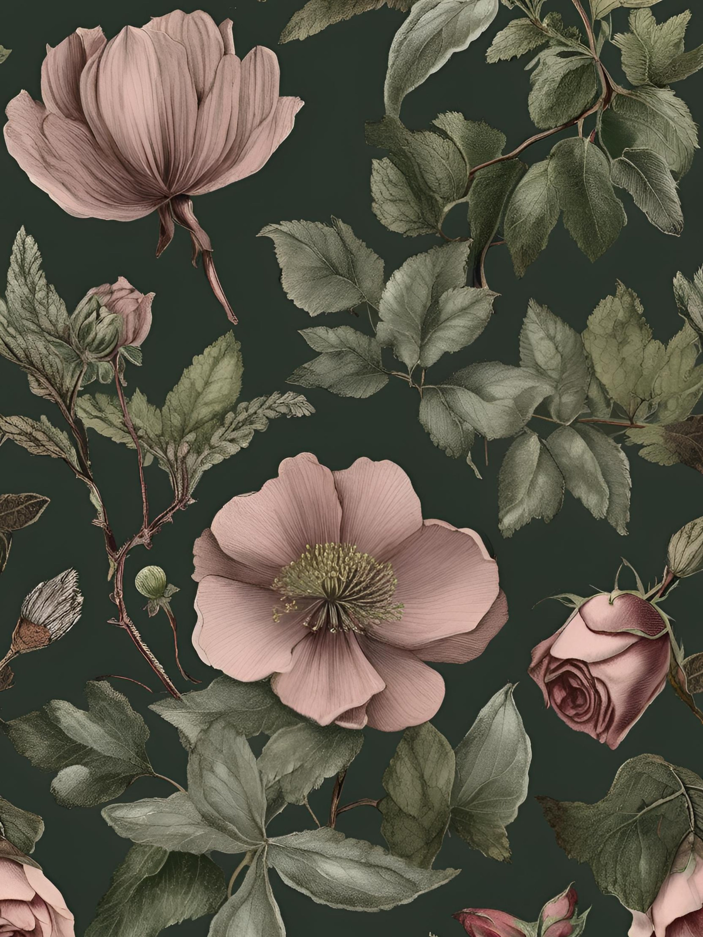 Pink Botany Vintage Calm