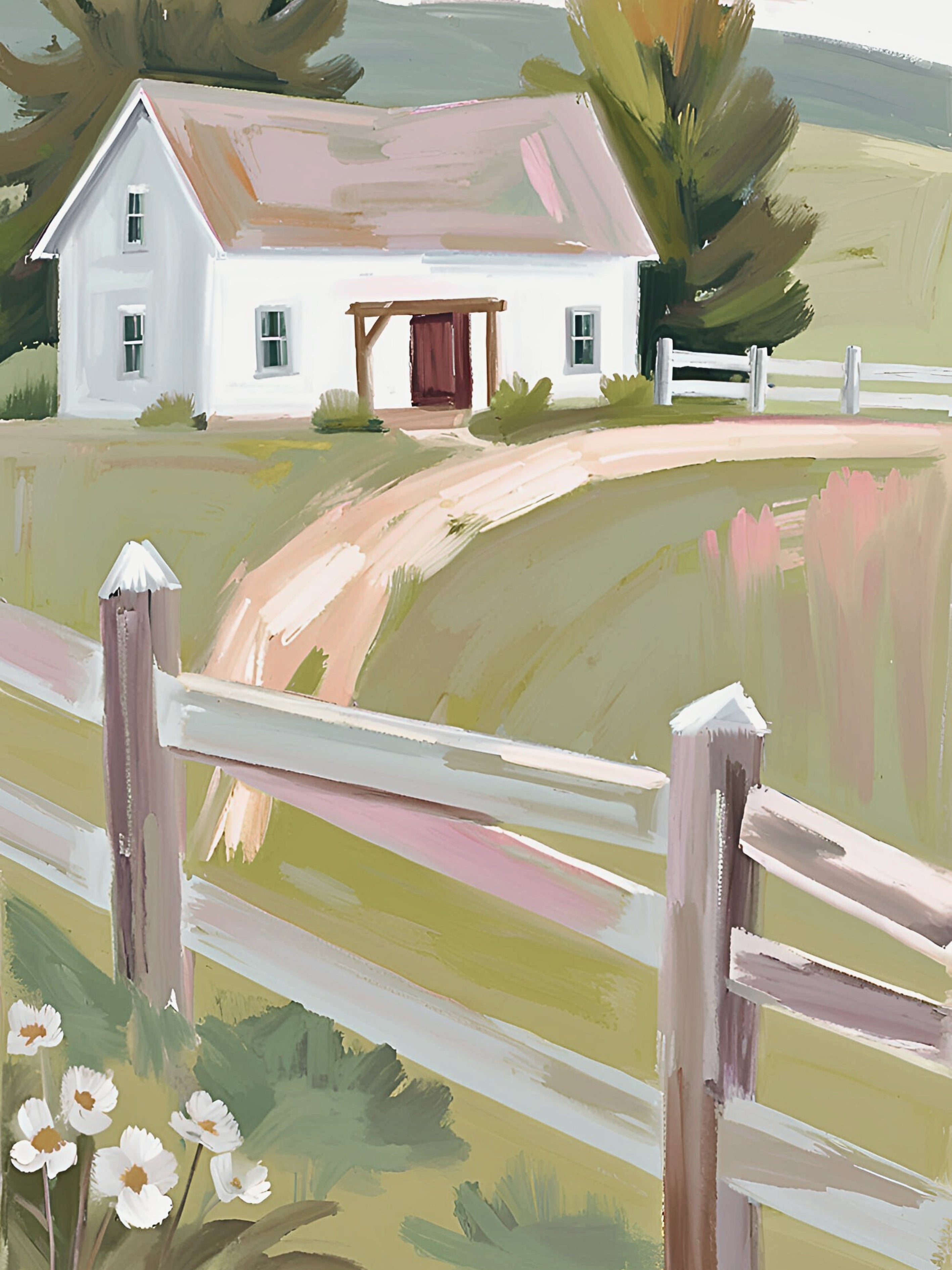 Pastel Hillside Calm Timeless