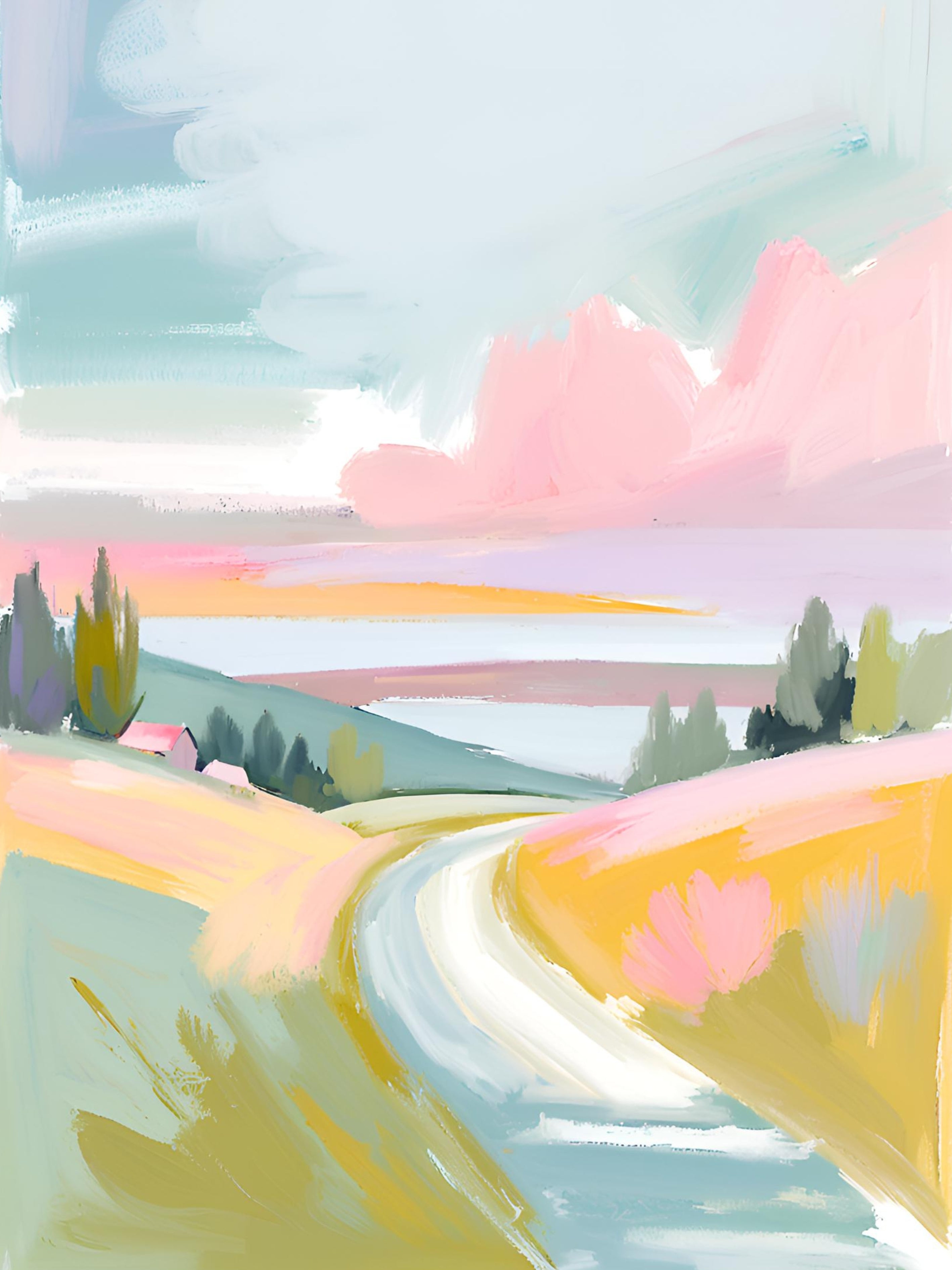 Pastel Horizon Modern Calm