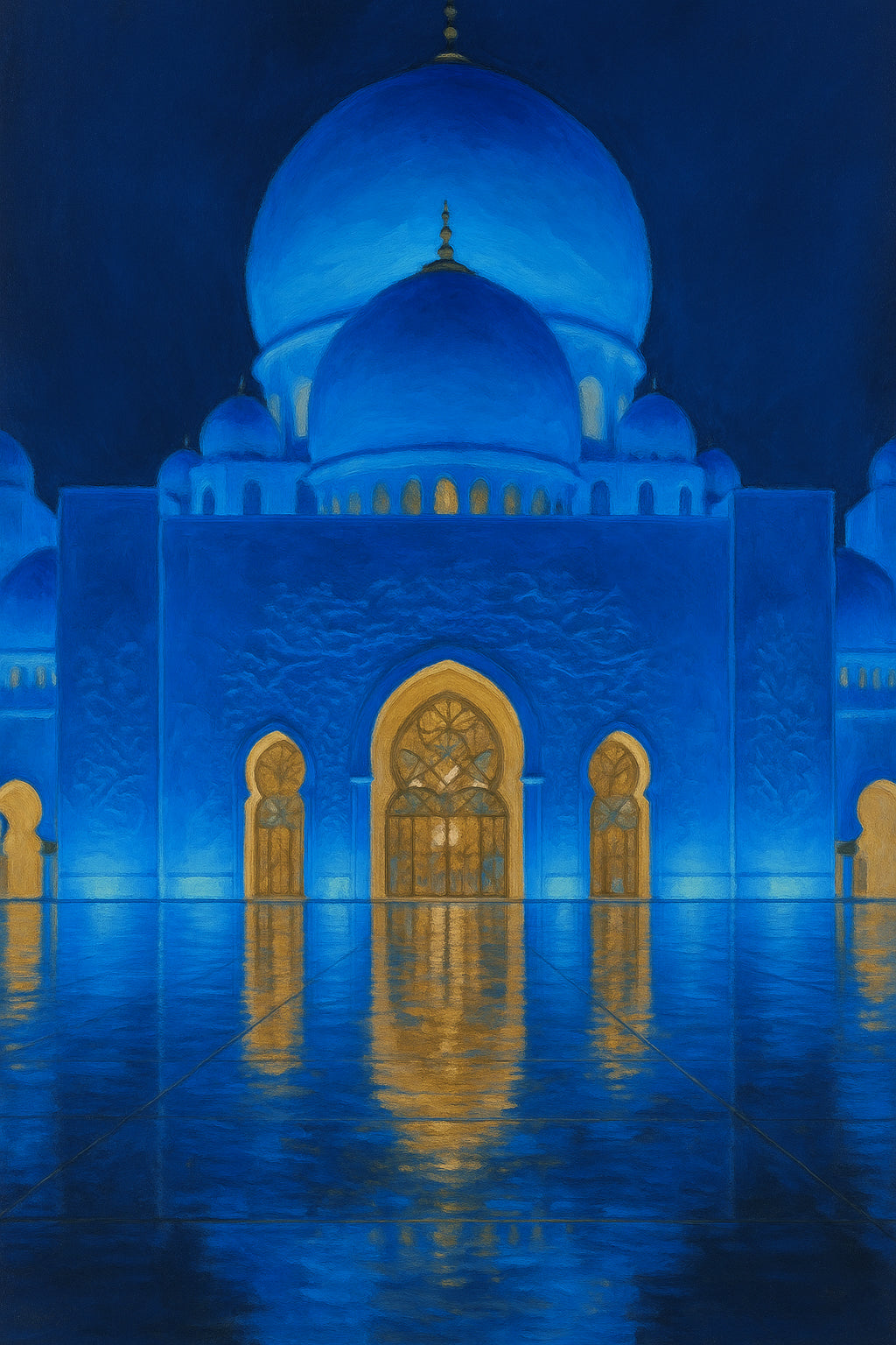 Impressionist Calm Blue Whispered