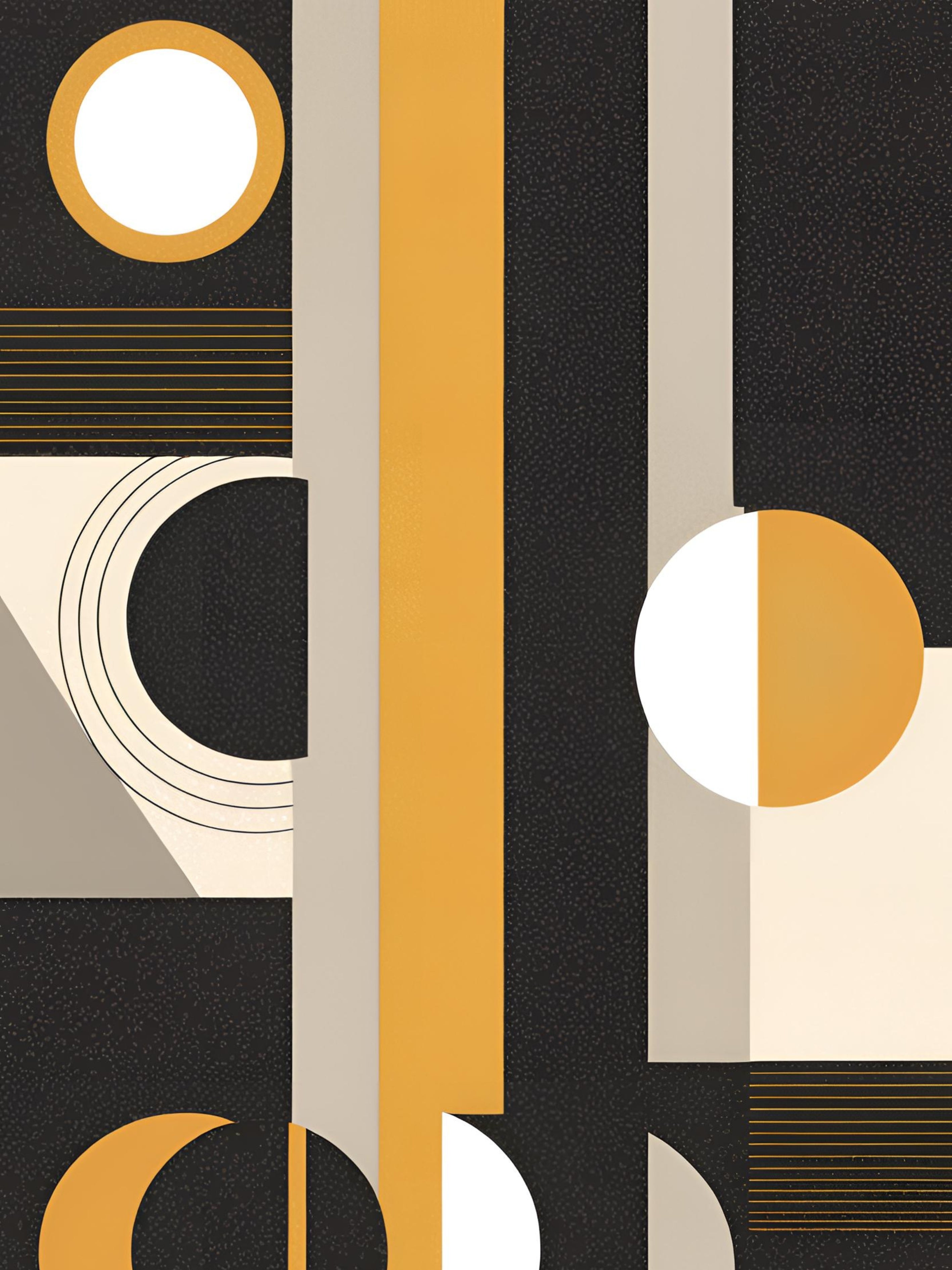 Ochre Calm Modern Composition
